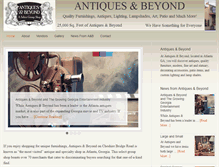 Tablet Screenshot of antiquesandbeyond.com